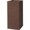 Vaso quadrato alto KUBE HIGH VASO ALTO 30X30 H70 - EURO3PLAST, RUGGINE