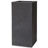 Vaso quadrato alto KUBE HIGH VASO ALTO 30X30 H70 - EURO3PLAST, GRANITO