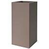 Vaso quadrato alto KUBE HIGH VASO ALTO 30X30 H70 - EURO3PLAST, TORTORA