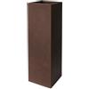 Vaso quadrato alto KUBE TOWER VASO 30X30 H90 - EURO3PLAST, RUGGINE