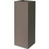Vaso quadrato alto KUBE TOWER VASO 30X30 H90 - EURO3PLAST, TORTORA