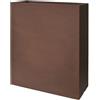 Vaso rettangolare alto KUBE TOWER CASSETTA 70X30 H90 - EURO3PLAST, RUGGINE