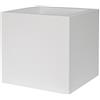 Fioriera KUBE VASO QUADRATO 40X40 H40 - EURO3PLAST, BIANCO OTTICO