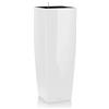 Vaso CUBICO PREMIUM ALTO 105 con autoirrigazione - 40x40 - LECHUZA, BIANCO LUCIDO