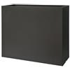 Fioriera rettangolare alta in resina Kube High Cassetta 100X40 H70 - Euro3plast, NERO PERLA