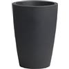 Vaso tondo da interno esterno in resina TYLUS MATT Ø30 H40, GRIGIO ANTRACITE