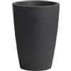 Vaso tondo da interno esterno in resina TYLUS MATT Ø40 H53 - NICOLI, GRIGIO ANTRACITE