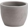 Vaso tondo grande da interno esterno Hera Matt Ø60 H45 in resina - Nicoli, GRIGIO CENERE