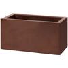 Vaso rettangolare da esterno SCHIO CASSA MAXI 80X40 H40 - TERAPLAST, BRONZO