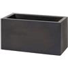 Vaso rettangolare da esterno SCHIO CASSA MAXI 80X40 H40 - TERAPLAST, GRIGIO ANTRACITE