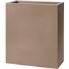 Vaso rettangolare alto SCHIO TOWER MAXI 80X40 H90 - TERAPLAST, CAPPUCCINO