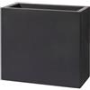 Fioriera rettangolare alta SCHIO TOWER 80X40 H70 - TERAPLAST, GRIGIO ANTRACITE
