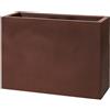 Fioriera rettangolare alta SCHIO TOWER 100X40 H70 - TERAPLAST, BRONZO