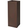 Vaso quadrato alto KUBE HIGH SLIM VASO 25X25 H70 - EURO3PLAST, RUGGINE