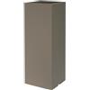 Vaso quadrato alto KUBE HIGH SLIM VASO 25X25 H70 - EURO3PLAST, TORTORA