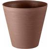 Vaso da tavolo HOOP Ø25 H23,5 con riserva d'acqua -30% - SAND - TERAPLAST