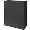 Vaso rettangolare alto KUBE TOWER CASSETTA 70X30 H90 - EURO3PLAST, NERO PERLA