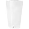 Vaso quadrato alto da interno esterno Eros 30X30 H60 in resina - Nicoli, BIANCO OTTICO