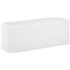 Fioriera rettangolare da davanzale in resina Calypso 50x20 H18 Nicoli, BIANCO OTTICO