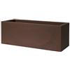 Vaso rettangolare da esterno KUBE CASSETTA 80X30 H30 - EURO3PLAST, RUGGINE