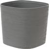 Vaso da interno esterno CAPRI 38X38 H30 con riserva d'acqua, FOG