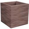 Vaso Quadrato Elegante da Interno Esterno Elegance Quadro 40X40 H40 in resina - Nicoli, AVANA