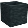Vaso Quadrato Elegante da Interno Esterno Elegance Quadro 40X40 H40 in resina - Nicoli, GRIGIO ANTRACITE
