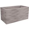 Vaso Fioriera Rettangolare Elegante in Resina Elegance Cassettone 80X40 H40 - Nicoli, GRIGIO CENERE
