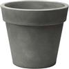Vaso Tondo da interno esterno in resina Zeus Matt Ø60 H52 - Nicoli, GRIGIO CENERE