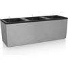 Fioriera rettangolare TRIO STONE 30 - 100x32 H 34 con auto irrigazione - LECHUZA, GRIGIO PIETRA