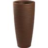 Vaso tondo alto elegante da interno esterno Talos Elegance Ø33 H70 - Nicoli, CORTEN