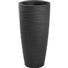 Vaso tondo alto elegante da interno esterno Talos Elegance Ø33 H70 - Nicoli, GRIGIO ANTRACITE