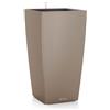 Vaso Fioriera CUBICO COLOR 40x40 H75 con auto irrigazione - LECHUZA, BEIGE SABBIA