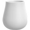 Vaso elegante di design per interni in resina Drop Ø69 H73 - Plust, BIANCO