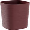 Vaso da interno esterno CAPRI 38X38 H30 con riserva d'acqua, RED GRAPE