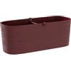 Fioriera da balcone PAROS 50X18 H19 con riserva d'acqua - TERA, RED GRAPE