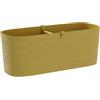 Fioriera da balcone PAROS 40X18 H19 con riserva d'acqua - TERA, OCHRE
