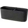 Fioriera da balcone PAROS 40X18 H19 con riserva d'acqua - TERA, BLACK