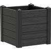 Vaso quadrato in resina TRAMA 42X42 H40 - TERAPLAST, ASH