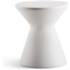 Tavolino sgabello FADE LOW STOOL Ø38 H42 - PLUST, WHITE LIGHT