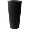Vaso tondo alto ILIE Ø37 H75 - EURO3PLAST, NERO PERLA