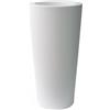 Vaso tondo alto ILIE Ø42 H90 - EURO3PLAST, BIANCO OTTICO