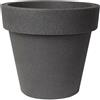 Vaso tondo in resina IKON Ø60 H53 - EURO3PLAST, GRANITO