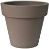 Vaso tondo in resina IKON Ø80 H71 - EURO3PLAST, TORTORA