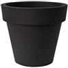 Vaso tondo in resina IKON Ø100 H89 - EURO3PLAST, NERO PERLA