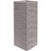 Vaso quadrato alto elegante da interno esterno Divo Elegance 29,5X29,5 H75 in resina - Nicoli, GRIGIO CENERE