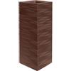 Vaso quadrato alto elegante da interno esterno Divo Elegance 29,5X29,5 H75 in resina - Nicoli, CORTEN