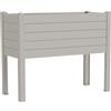Vaso fioriera per orto rialzato Trama - 100X42 H80 - TERAPLAST, SNOW