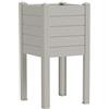 Vaso fioriera per orto rialzato Trama - 42X42 H80 - TERAPLAST, SNOW