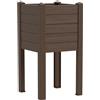 Vaso fioriera per orto rialzato Trama - 42X42 H80 - TERAPLAST, MOKA